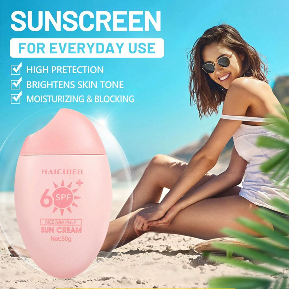 SPF50+ Sunscreen Rice Raw Pulp - Spf 50 Sunscreen ulasan dan harga