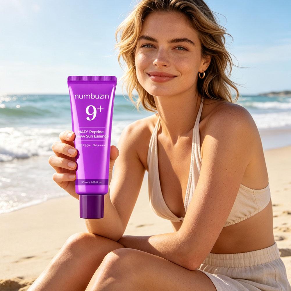 No.9 NAD+ BIO NAD+ Dewy Sun Es - Spf 50 Sunscreen ulasan dan harga