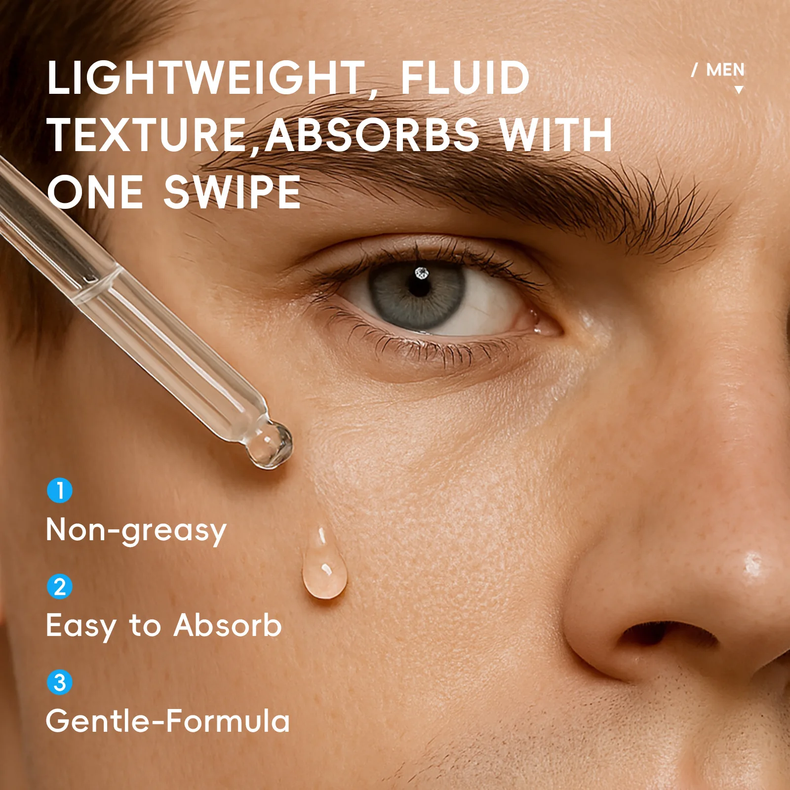 Mens 30ml Facial Serum Hydrati - Hyaluronic Acid Serum ulasan dan harga