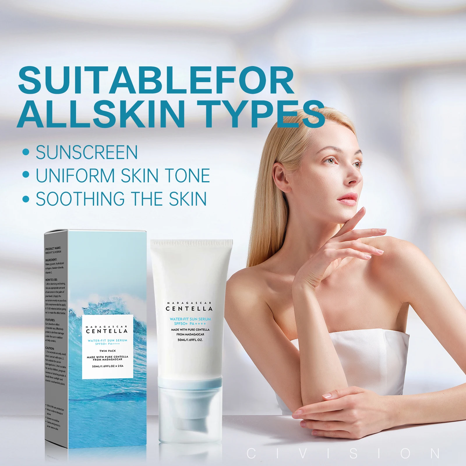 2/1pcs SPF50+ Sunscreen Cream  - Spf 50 Sunscreen ulasan dan harga