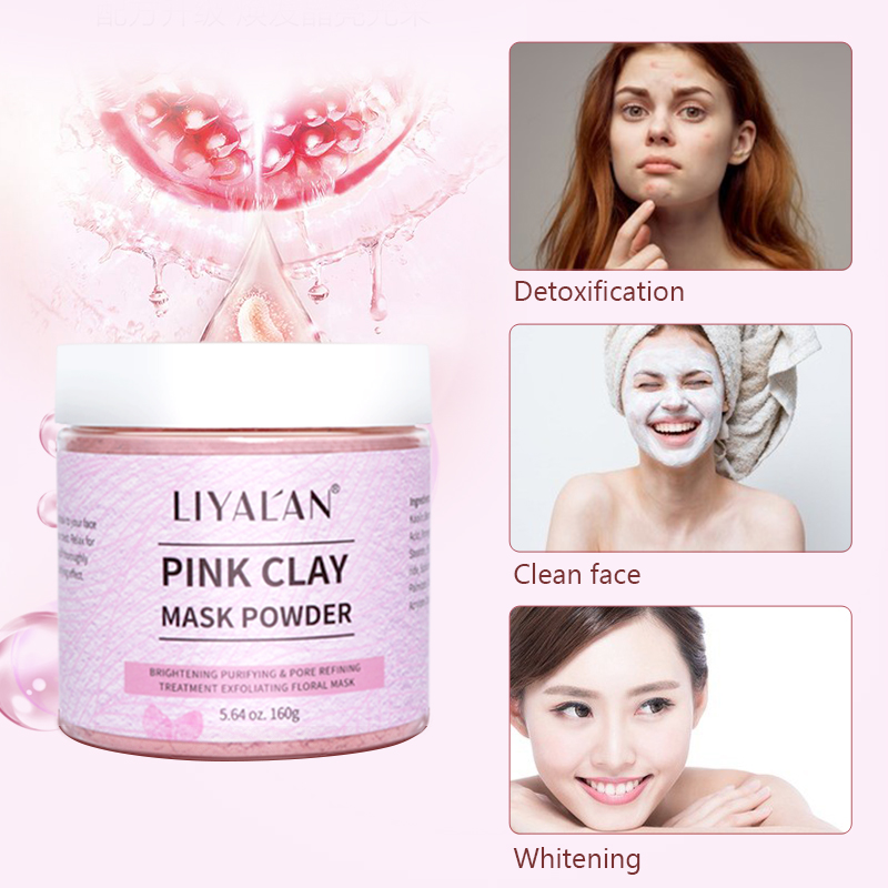 Pink Clay Mask Powder Face Red - Bentonite Clay Mask ulasan dan harga
