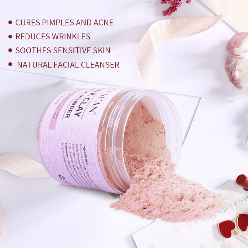 Pink Clay Mask Powder Face Red - Bentonite Clay Mask ulasan dan harga