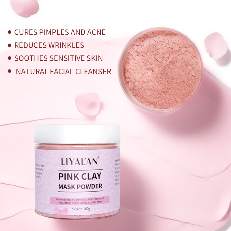 Pink Clay Mask Powder Face Red - Bentonite Clay Mask ulasan dan harga