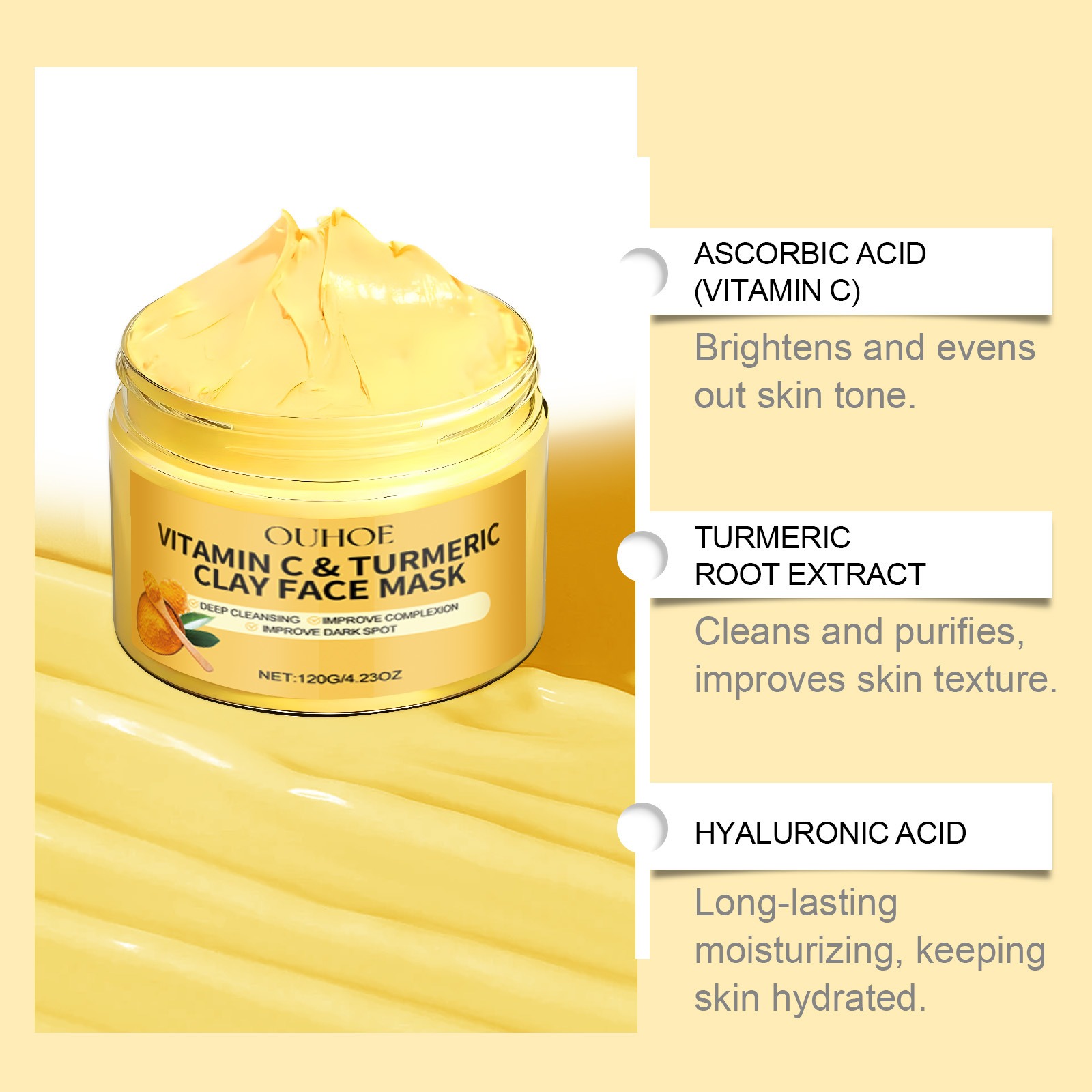 Vitamin C Exfoliating facial m - Bentonite Clay Mask ulasan dan harga
