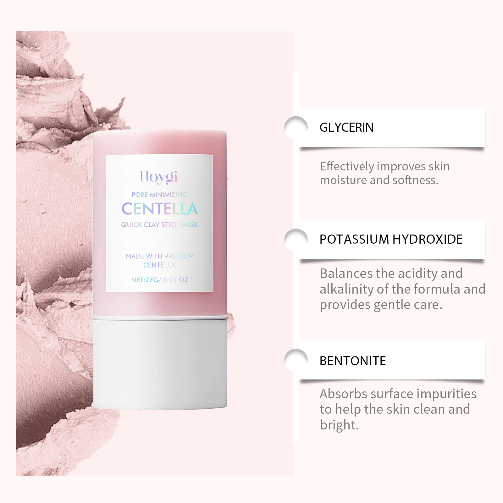 Centella Clay Stick Mask Facia - Bentonite Clay Mask ulasan dan harga