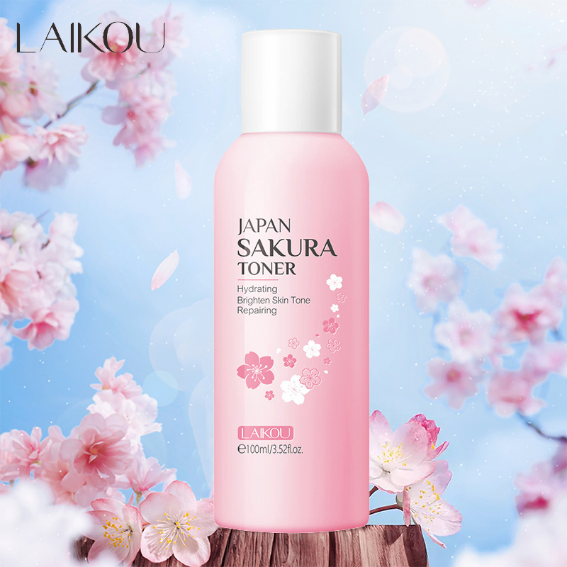 LAIKOU 8Pcs Sakura Facial Skin - Hyaluronic Acid Serum ulasan dan harga